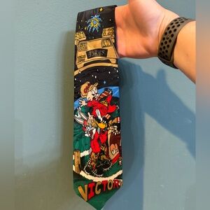 Vintage Looney Tunes San Francisco 49ers Victory 1993 NFL Football Tie